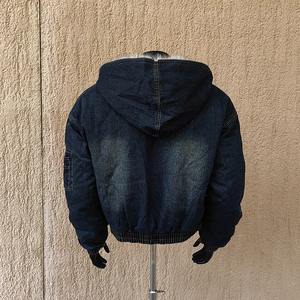 Chaqueta de Mezclilla con Capucha para Hombre, Informal, Gruesa, Cálida, de Invierno, de Secado Rápido - Product Image 3