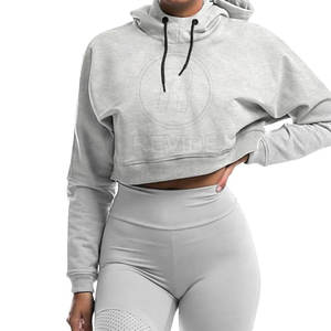 Vêtements décontractés d'hiver, couleur et impression personnalisées, sweat-shirts à capuche courts, 100% coton, respirant, respectueux de l'environnement, fabriqué au Pakistan - Product Image 2