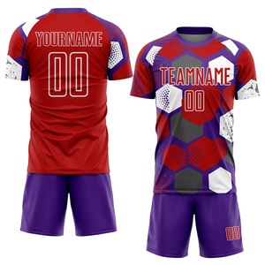 Compre Ahora Conjunto de Camiseta de Fútbol, Uniforme de Fútbol que Absorbe la Humedad, Logotipo de Patrocinador Personalizado, Marca del Equipo, Uniformes de Fútbol - Product Image 1