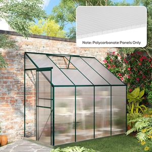 Set di 14 Pannelli in Policarbonato a Doppia Parete, Impermeabili e Resistenti ai Raggi UV, 120x60x0,4 cm, Trasparenti per Serre - Product Image 2