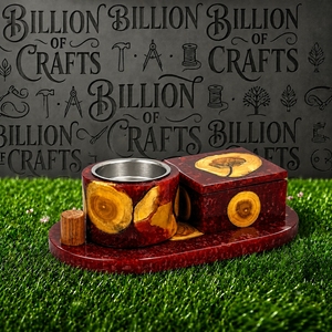 Premium Handmade Wood Resin Incense Bakhoor Burner with Oud <b>Box</b> Eid <b>Ramadan</b> <b>Gift</b> Home Decor Tabletop Accessories - Product Image 1