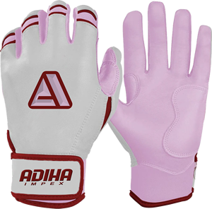 ถุงมือตีเบสบอลแบบขายส่ง ข้อมือสั้น กันลื่น ปิดด้วยแถบตีนตุ๊กแก คุณภาพสูง สีชมพูอ่อนขาว ผลิตโดย Adiha impex - Product Image 3