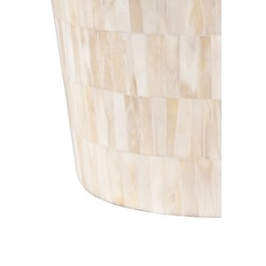 Round Natural Bone Inlaid MDF side Table Minimalist Vintage Design For Home office <b>bed</b> room Decoration wholesale - Product Image 5