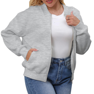 Chaqueta Bomber de Mujer Estilo Vintage Hecha a Medida, Producto Más Vendido, Chaquetas Bomber de Mujer con Cierre de Color Sólido - Product Image 6
