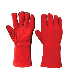 TIG MIG Welding Goatskin Fleece Lined Breathable/Comfortable Straight Thumb Anti-Smash Molten Metal Splash Test <b>Type</b> High <b>Gloves</b> - Product Image 1