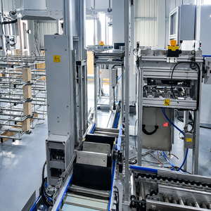 Ligne d'assemblage semi-automatique avec système de manutention par élévateur de palettes vertical, vitesse réglable pour la fabrication - Product Image 1