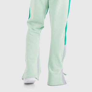 Pantalon évasé personnalisé pour l'hiver, survêtement vintage délavé à l'acide, imprimé en relief, 100 % coton tissé, séchage rapide, pour le jogging - Product Image 1