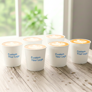 Gobelet à café en papier jetable personnalisable avec couvercles pour boissons et déplacements sécurisés - Product Image 1