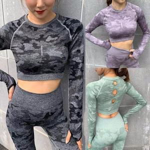 Ensemble de yoga 2 pièces haut de gamme personnalisé pour femme : Leggings et pantalon taille haute effet froncé, en Spandex/Nylon de haute qualité - Product Image 6