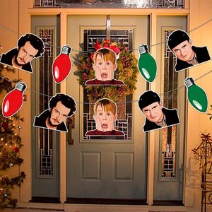 Decorazioni Natalizie 'Home Alone', Striscione 'Buon Natale' per Arredamento Festivo Domestico - Product Image 2