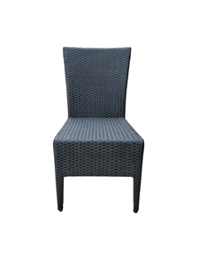 Ensemble de jardin en rotin d'extérieur 6 places, table en teck avec coussins blancs, résistant aux intempéries, design contemporain - Product Image 3