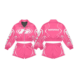 Conjuntos de Shorts Deportivos con Capucha y Cordón Ajustable para Verano, Conjuntos de Shorts Ligeros de Algodón y Poliéster Personalizados para Gimnasio - Product Image 5