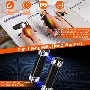 Portatile 2-pack Modulare-magnetico scaldamani elettrico riscaldatore tascabile Power Bank 3 livelli di riscaldamento per campeggio caccia pesca sci - Product Image 1