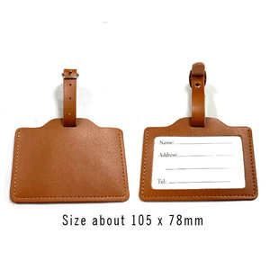 Trouvez des étiquettes de bagages en cuir de luxe similaires, personnalisées avec logo, pour cadeaux d'entreprise du fabricant. - Product Image 1