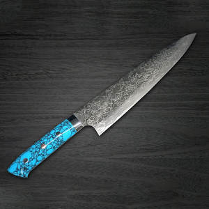 Cuchillo de Cocina de Acero de Damasco de Primera Calidad, Funda de Cuero Ecológica, Apto para Lavavajillas, para Acampar y Cazar al Aire Libre - Product Image 2