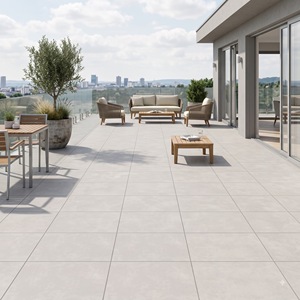 Baldosas de Porcelana Gris Mate Element de 600x600 mm y 6 mm de Espesor, Gris Moderno, Interiores Contemporáneos, Uso Residencial y Comercial - Product Image 2