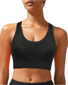 Haut de sport pour femme à manches longues, coupe ajustée, respirant, maintien élevé, en Spandex/Polyester, qualité supérieure, idéal pour l'entraînement - Product Image 6