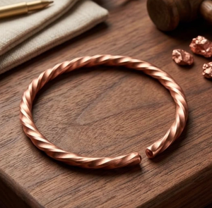 Spiral Rope Motif Design Bio Therapy Bracelet Energy Arthritis Joint Pain Relief Healing Balance Bangle - Product Image 6