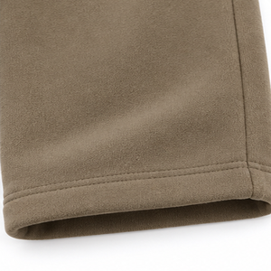 Pantalon de survêtement décontracté en molleton kaki personnalisé, coupe droite, taille élastique, ajustement confortable, couleur unie, vente en gros, fabrication de vêtements - Product Image 4