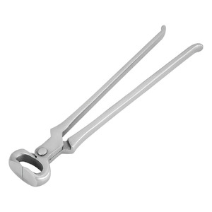 Pince à sabots en acier inoxydable couleur argent, outils de ferrerie sur mesure pour soins vétérinaires et chirurgicaux des chevaux - Product Image 1