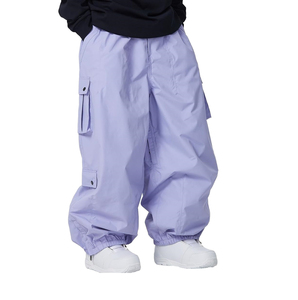 Pantalon de ski et snowboard coupe-vent, design ample, technique imprimée, faible MOQ, 10 000 mm, fermeture éclair, grandes tailles - Product Image 2