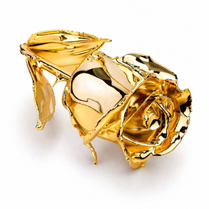 Rosa Preservada de Lujo Bañada en Oro de 24k, Rosa de Tallo Largo en Caja de Regalo para el Día de San Valentín, Aniversario, Decoración de Bodas - Product Image 5