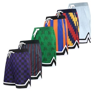 Shorts de basketball à séchage rapide avec poches zippées rose-vert – Nouveau design pour homme, haute performance, meilleure qualité - Product Image 1