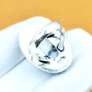 Anillo Ovalado de Turquesa Buffalo, Plata de Ley 925, Joyería Bohemia Hecha a Mano, Anillo para Mujer, Venta al por Mayor - Product Image 3