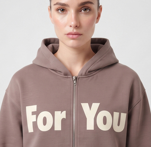 Conjunto de Sudadera con Capucha y Estampado Puff para Mujer, Sudadera Casual con Cremallera, Manga Larga, Pantalones Cortos con Cintura Elástica, Conjunto de 2 Piezas - Product Image 4