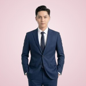 Traje de Negocios Azul Marino Premium para Hombre, Resistente a las Arrugas, Elegante Conjunto de Blazer y Pantalones para Oficina Ejecutiva - Product Image 3