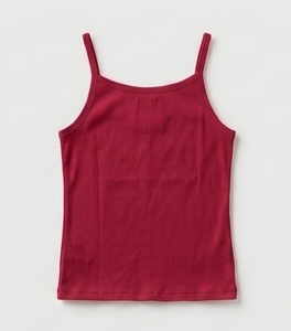 Women's <b>Red</b> Sleeveless <b>Tank</b> <b>Top</b> O-Neck Solid Color Knitted Casual Wear - Product Image 2