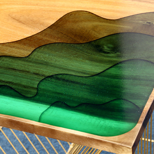 Tables d'art en résine époxy, table basse en résine époxy, décoration intérieure - Product Image 4