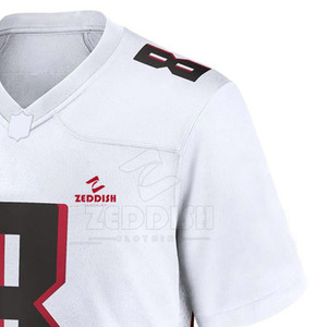 Nouveau maillot de football américain respirant à manches courtes personnalisé pour hommes, vêtements de sport - Product Image 5