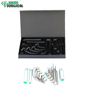 Fabricant direct d'instruments chirurgicaux : Ensemble de 12 laryngoscopes à fibre optique Macintosh et Miller avec 3 poignées et étui - Product Image 4
