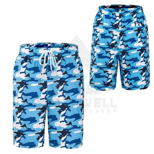 Shorts de Playa para Hombre con Estampado Tropical Azul, Secado Rápido, Cordón Ajustable, Traje de Baño Ligero e Informal para Surf con Bolsillos Laterales - Product Image 6