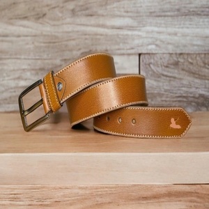 Cinturón de Cuero Vacuno para Hombre, Estilo Vintage, Ecológico, Duradero, con Hebilla de Pin, Diseño Occidental, Informal - Product Image 1