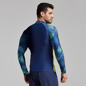 เสื้อแรชการ์ดแขนยาวผู้ชาย ปี 2025 แห้งเร็ว ผ้าเนื้อผ้ายืดหยุ่นสำหรับออกกำลังกาย พิมพ์ลาย สไตล์สปอร์ต  ผู้ผลิตวัสดุผ้าสำหรับเสื้อแรชการ์ดผู้ชาย - Product Image 6