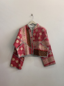 Assorted Lot Of Kantha Handmade <b>Jacket</b> Reversible Boho <b>Hippie</b> Style Quilted <b>Jacket</b> For Women - Product Image 4