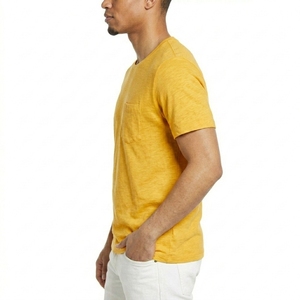 Camiseta Casual de Algodón 100% de 220g, Corte Regular con Hombros Caídos, Color Sólido - Product Image 4