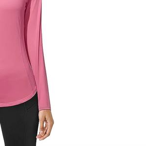 Haut de sport personnalisé pour femme, anti-UV, respirant, à manches longues, compressif, extensible dans les 4 sens, idéal pour le yoga et le fitness - Product Image 6