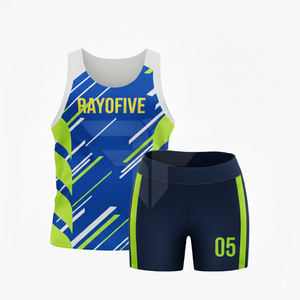 Traje de Carrera de Maratón de Poliéster de Secado Rápido, Uniforme de Atletismo OEM, Precio de Fábrica, Uniforme de Equipo Personalizado - Product Image 2