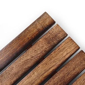 Wooden Folding Coffee <b>Table</b> Slatted Side <b>Table</b> Antique Brown Multipurpose Accent <b>Table</b> for Living Room - Product Image 4