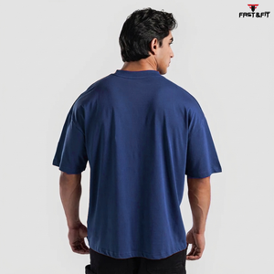 T-shirt en coton tricoté 100 % de haute qualité, écologique et respirant pour homme, avec logo personnalisé imprimé par impression numérique, coupe ample - Product Image 5