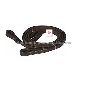 Riendas de goma de caballo de cuero marrón de alta calidad Productos para caballos - Product Image 5