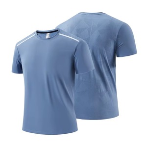 Custom Fitness Training Long Sleeve Slim Fit Compression Gym T-Shirt Premium <b>Polyester</b> Anti-UV Breathable Customized Printing - Product Image 2