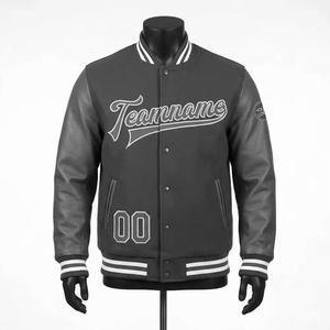 2026 Spring <b>Letter</b> Chenille Patches Embroidery Puffer Varsity Bomber <b>Jacket</b> College Plus Size Baseball OEM - Product Image 1