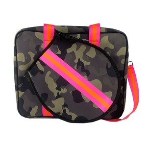 Bolsa de Tenis Personalizada para Mujer, Impermeable, de Neopreno, Gran Capacidad, con Rayas Diagonales, Diseño Deportivo y Duradero - Product Image 2