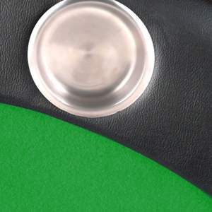 Mesa de juego Verde triple, mesa de póquer plegable para 10 jugadores para Texas Holdem Blackjack, mesa estilo Casino - Product Image 5