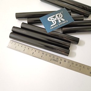 Rouleaux de corne de buffle noire naturelle, tiges polies haute brillance pour la fabrication de tampons, la gravure, la fabrication de manches de couteaux et les fournitures artisanales - Product Image 6