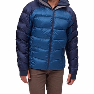 Veste d'hiver pour homme à capuche, rembourrée en duvet épais, coupe-vent, fermeture éclair, style décontracté, couleur unie, coque en polyester - Product Image 4